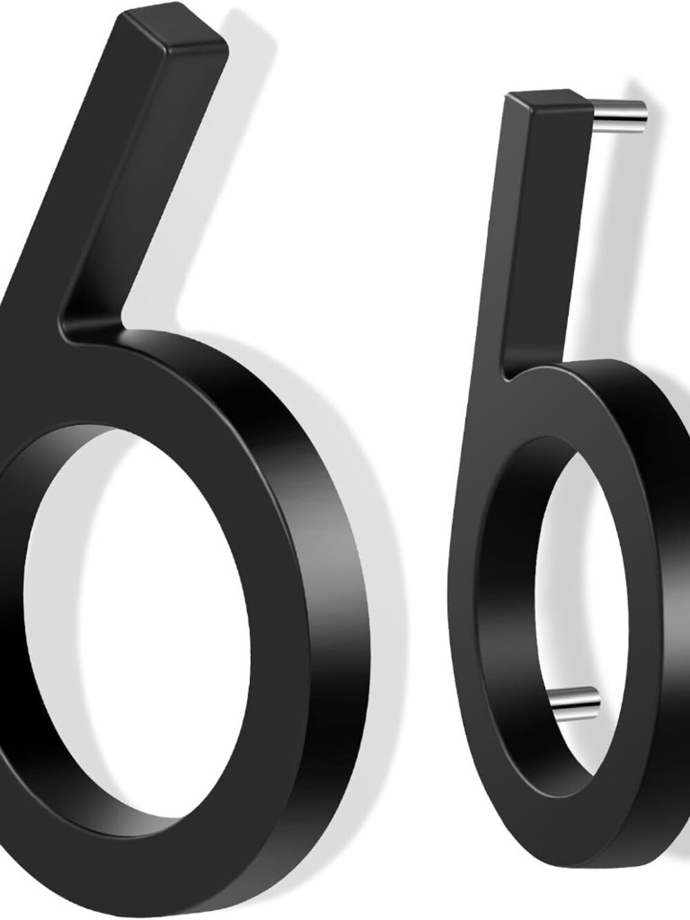 6 Inch Floating Metal Modern Anti-Rust House Address Numbers for Outside with Fo